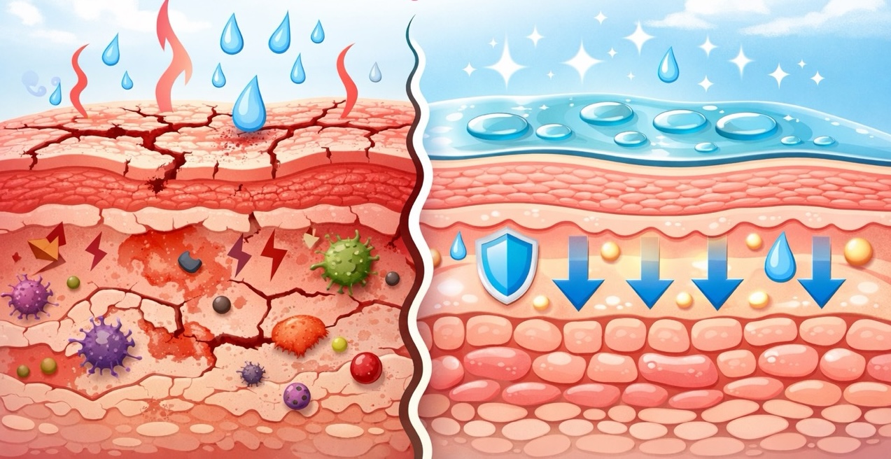 Barriera cutanea danneggiata