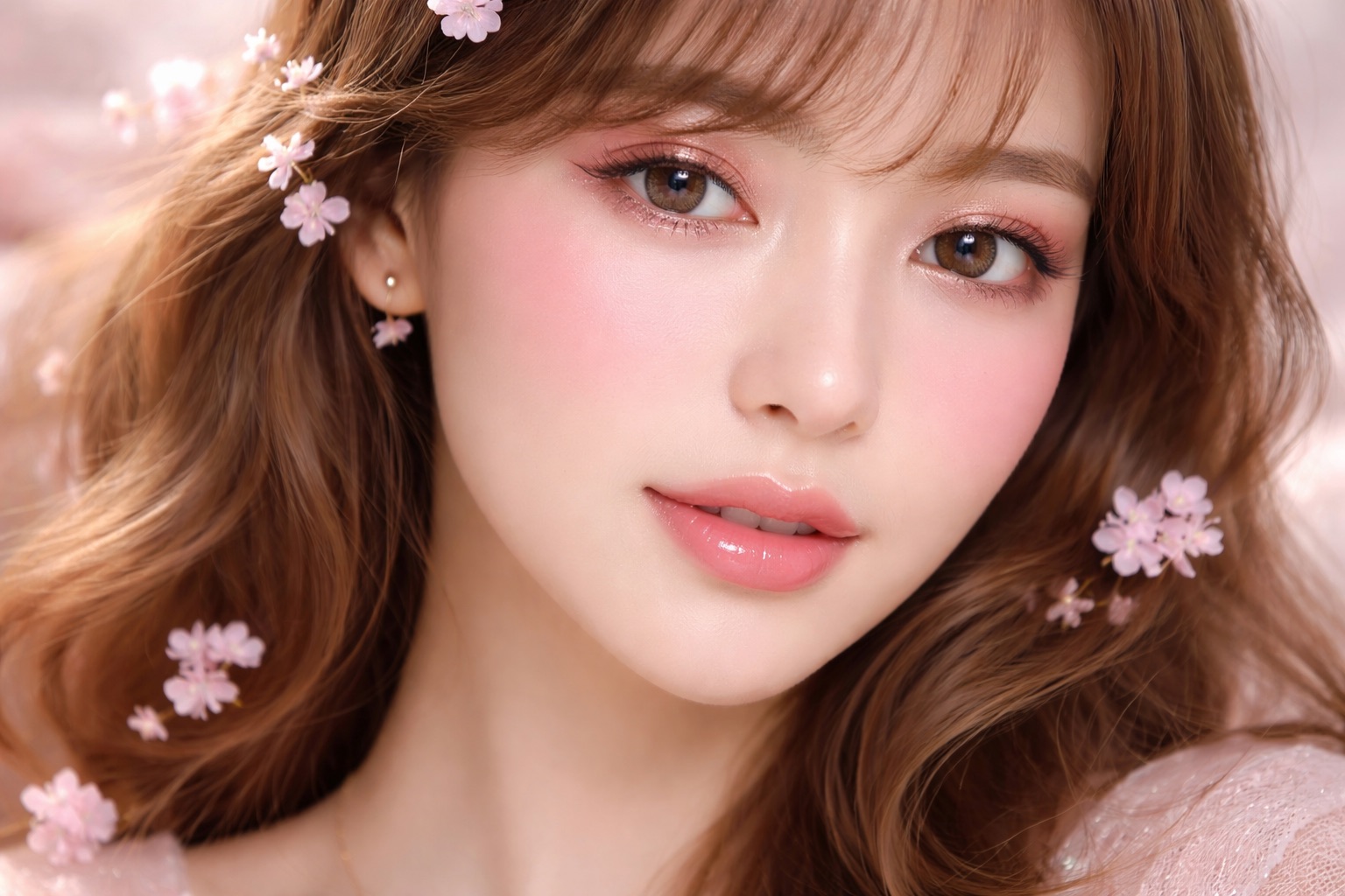 Cherry Blossom Makeup